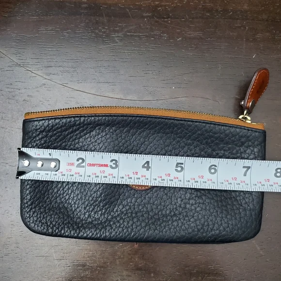 Dooney & Bourke Black and Tan Cosmetic Bag - Picture 11 of 13